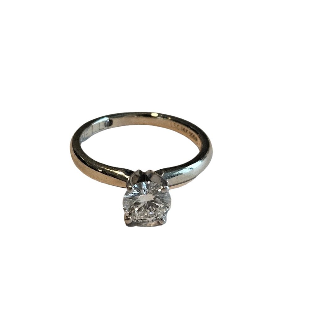 Leo Platinum 14K Solitaire .7ct Diamond Engagement Ring Retail At Over $5,900 - Picture 3 of 15